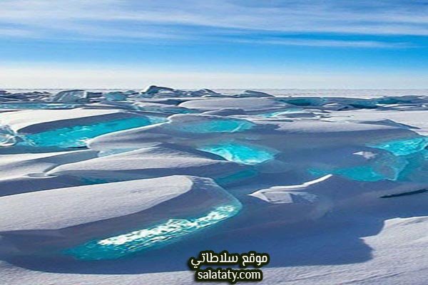 الثلوج التركوازية في بايكال 