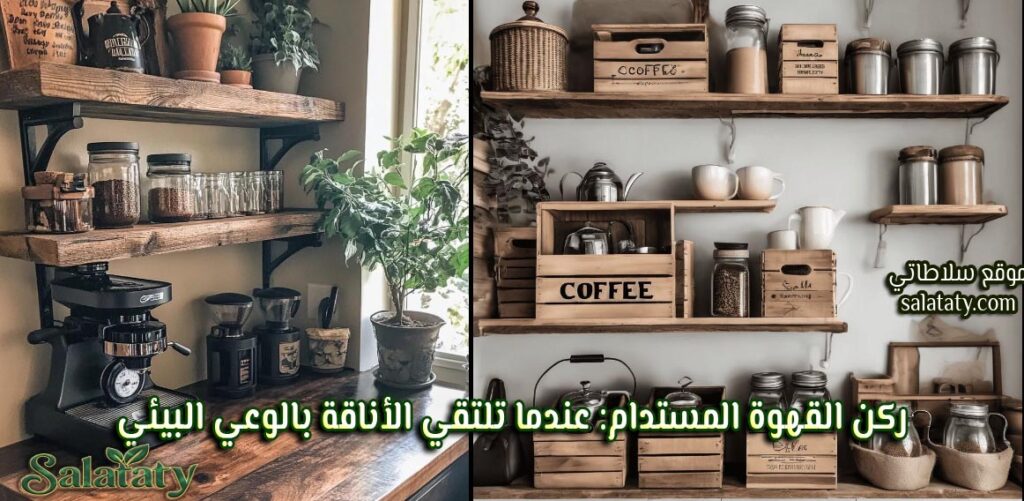 ركن القهوة المستدام: عندما تلتقي الأناقة بالوعي البيئي